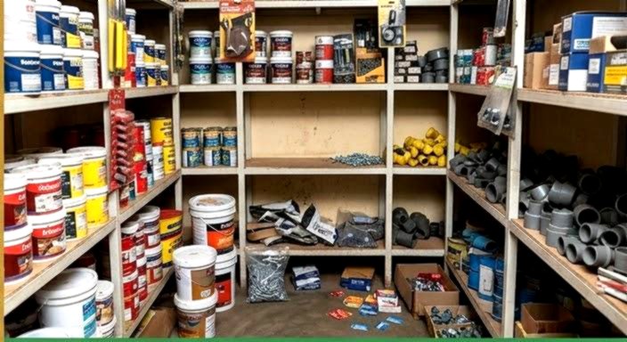 Disorganized warehouse